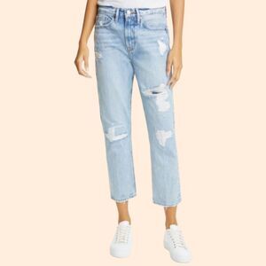 FRAME Le Piper Crop Straight Leg Jeans
